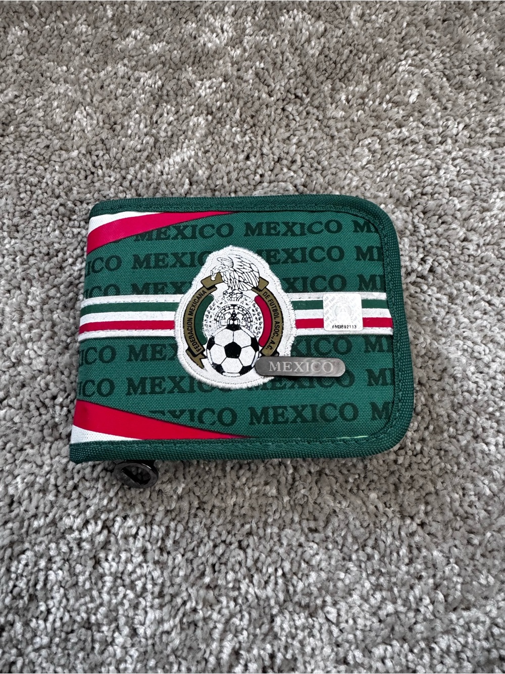 Mexico Green Zip Wallet - Unbranded